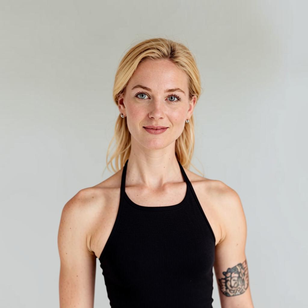 Linnea Berg tränar på Mystorantia